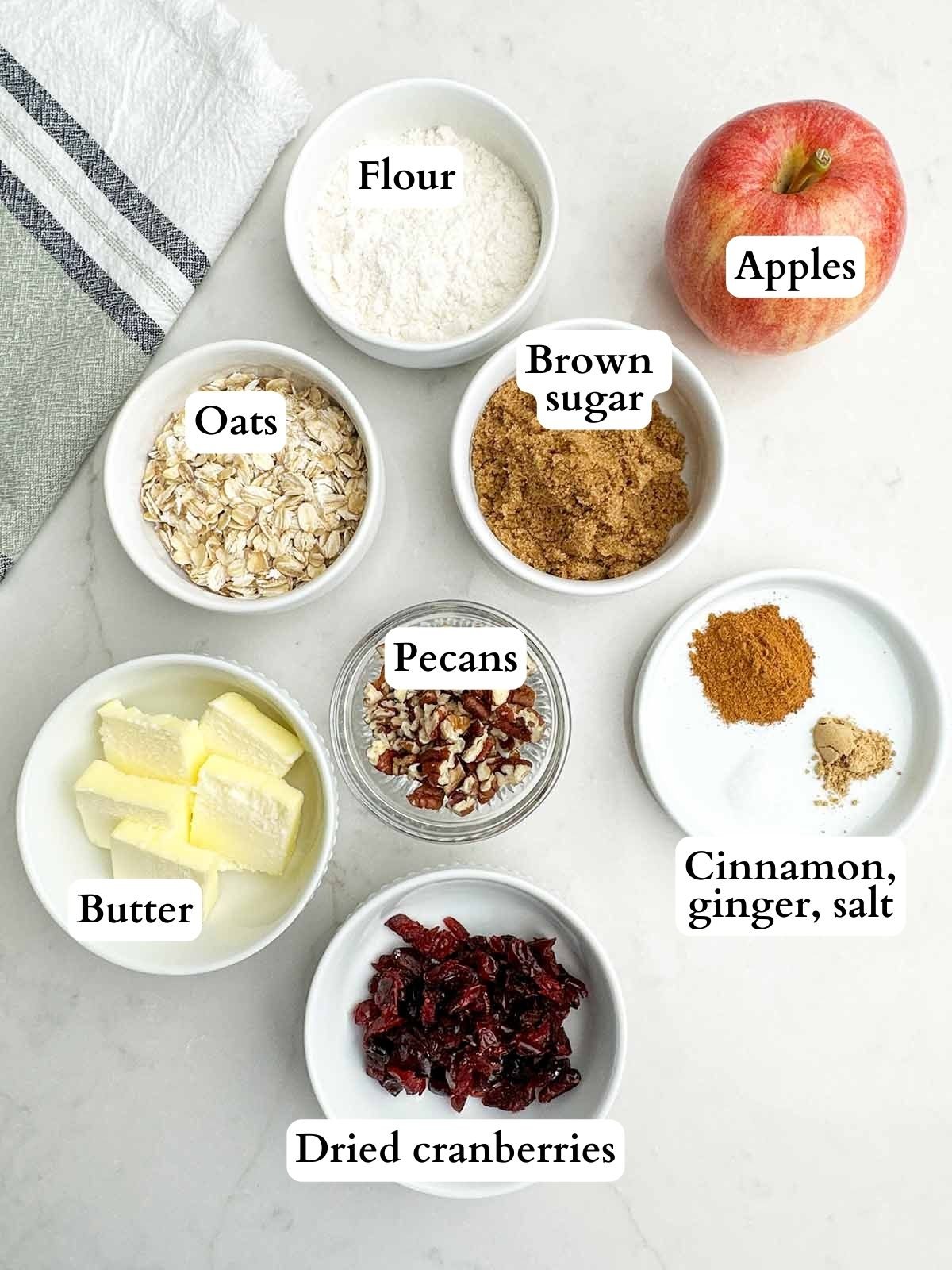 baked cinnamon apple ingredients