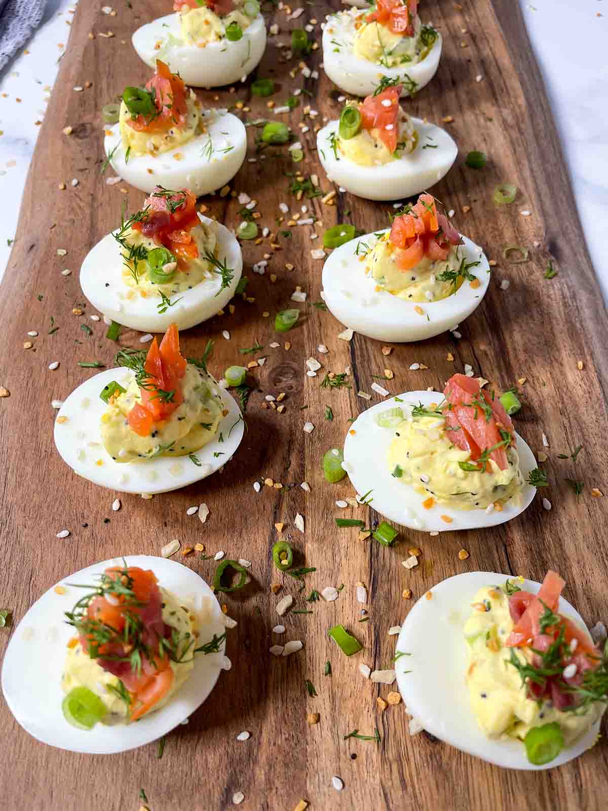 Everything Bagel Deviled Eggs