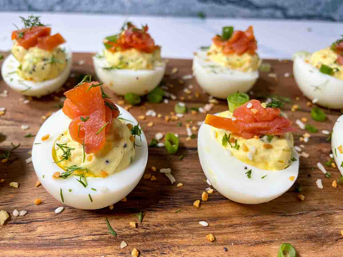 Everything Bagel Deviled Eggs