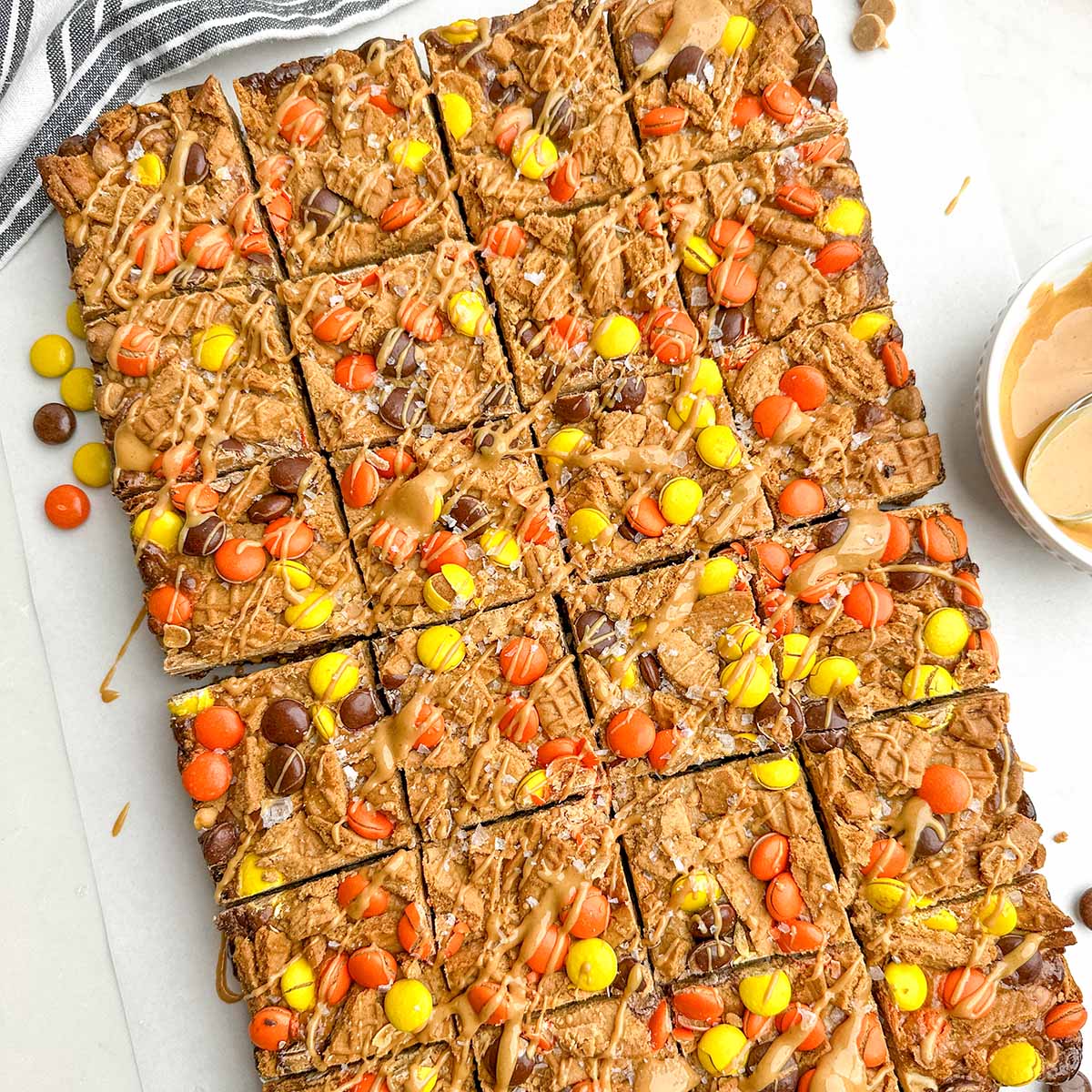 Nutter Butter bars on a white countertop.