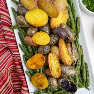 Roasted Potatoes and Green Beans