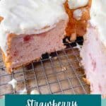 Strawberry Angel Food Cake