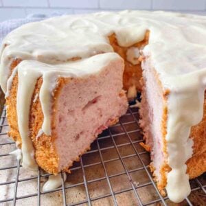 Strawberry Angel Food Cake