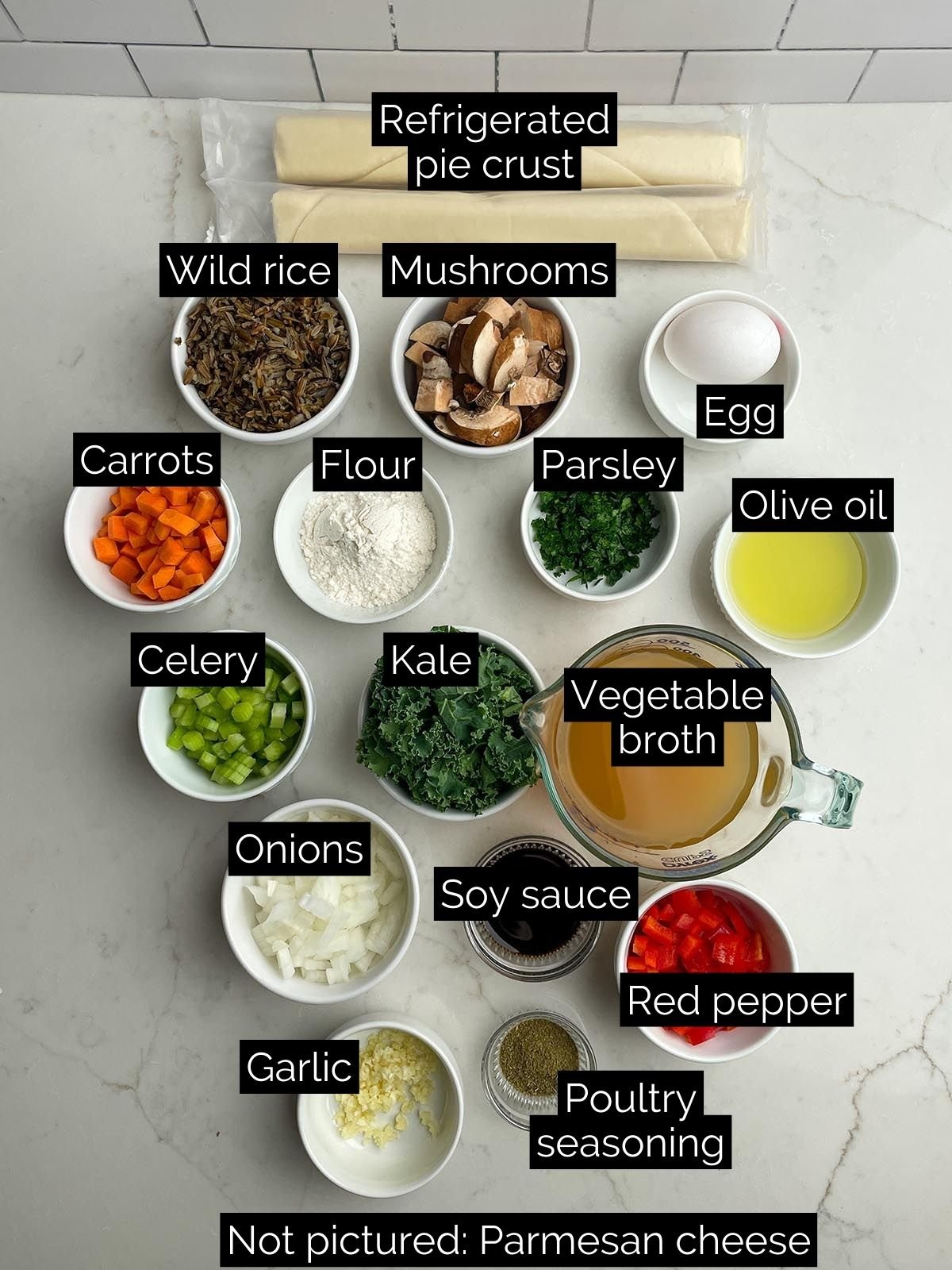 vegetarian pot pie ingredients